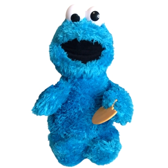 Sesame Street‎ Feed Me Cookie Monster Plush Talking Singing Vibrating Toy 14" - Picture 1 of 7